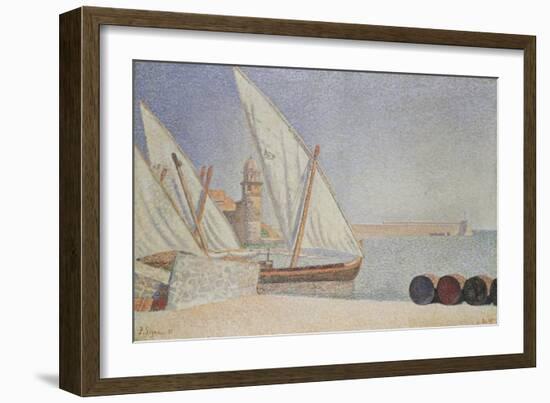 Harbor Scene-Paul Signac-Framed Giclee Print