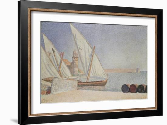 Harbor Scene-Paul Signac-Framed Giclee Print