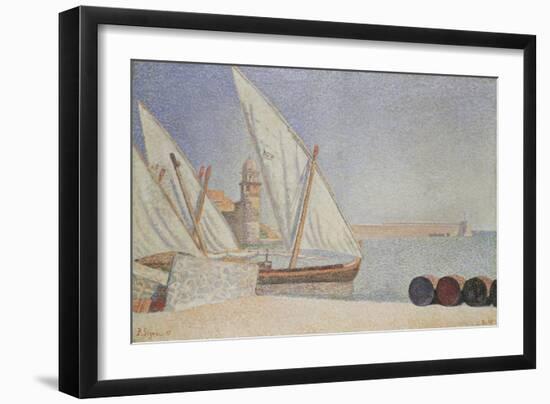 Harbor Scene-Paul Signac-Framed Giclee Print