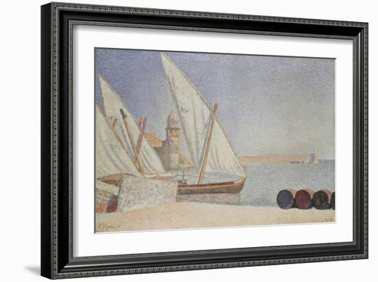 Harbor Scene-Paul Signac-Framed Giclee Print