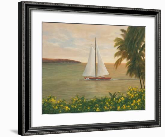 Harbor Sunset-Diane Romanello-Framed Art Print