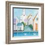 Harbor Town III-Phyllis Adams-Framed Art Print