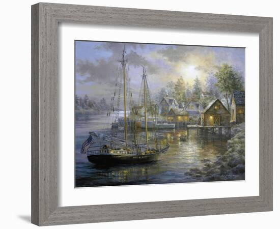 Harbor Town-Nicky Boehme-Framed Giclee Print