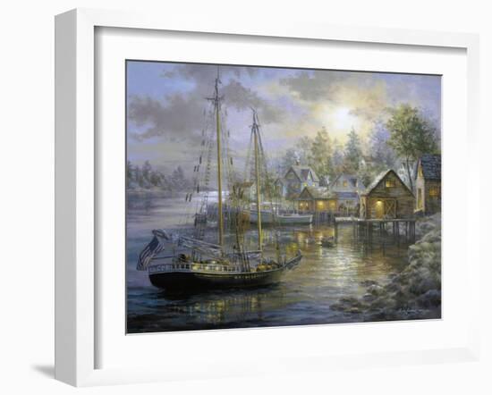 Harbor Town-Nicky Boehme-Framed Giclee Print