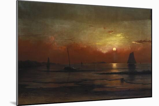 Harbor View at Sunset-Martin Johnson Heade-Mounted Giclee Print