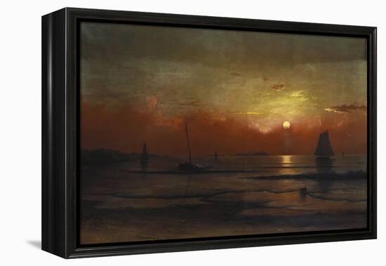 Harbor View at Sunset-Martin Johnson Heade-Framed Premier Image Canvas