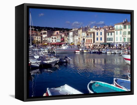 Harbor View, Cassis, France-Walter Bibikow-Framed Premier Image Canvas