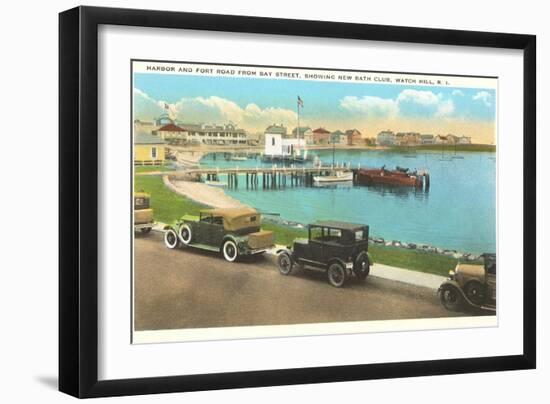 Harbor, Watch Hill, Rhode Island-null-Framed Art Print