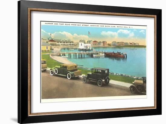 Harbor, Watch Hill, Rhode Island-null-Framed Art Print