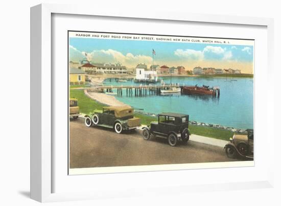 Harbor, Watch Hill, Rhode Island-null-Framed Art Print