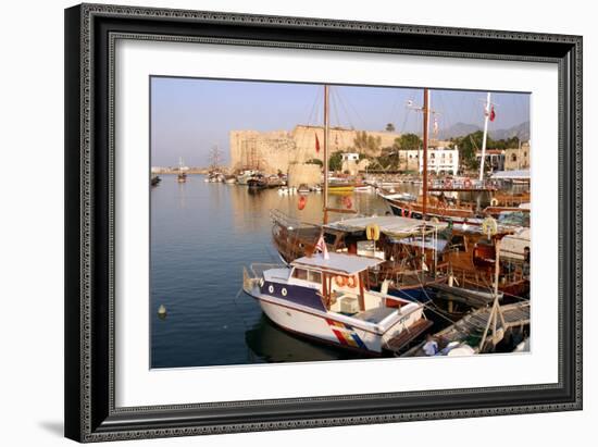 Harbour and Castle, Kyrenia (Girne), North Cyprus-Peter Thompson-Framed Photographic Print