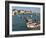 Harbour and Fishing Boats With Houses and Church in the Background, Barfleur, Normandy, France-Guy Thouvenin-Framed Photographic Print