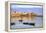 Harbour and Fishing Boats with Oudaia Kasbah and Coastline in Background, Rabat, Morocco-Neil Farrin-Framed Premier Image Canvas