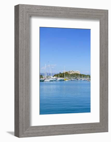 Harbour and Fort Carre, Antibes, Alpes Maritimes, Cote d'Azur, Provence, France, Mediterranean, Eur-Fraser Hall-Framed Photographic Print