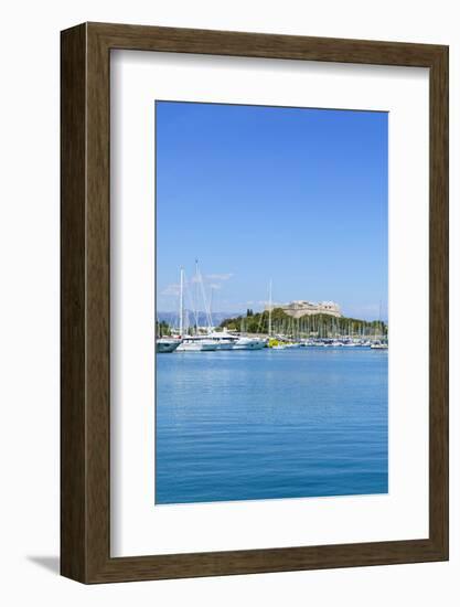 Harbour and Fort Carre, Antibes, Alpes Maritimes, Cote d'Azur, Provence, France, Mediterranean, Eur-Fraser Hall-Framed Photographic Print