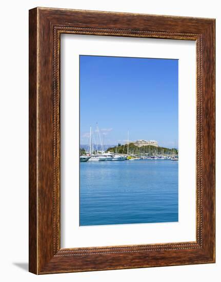 Harbour and Fort Carre, Antibes, Alpes Maritimes, Cote d'Azur, Provence, France, Mediterranean, Eur-Fraser Hall-Framed Photographic Print