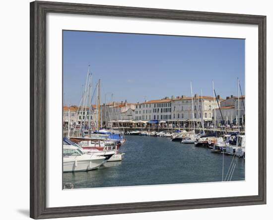 Harbour and Quayside, St. Martin-De-Re, Ile De Re Charente-Maritime, France, Europe-Peter Richardson-Framed Photographic Print