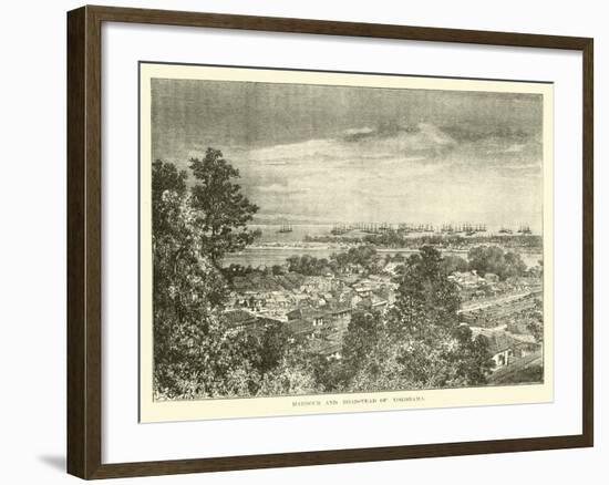 Harbour and Roadstead of Yokohama-null-Framed Giclee Print