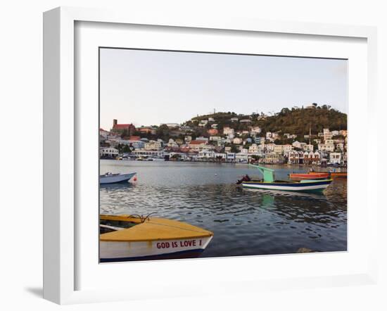 Harbour and Town Houses, St. George's, Grenada, Windward Islands, West Indies, Caribbean-Christian Kober-Framed Photographic Print