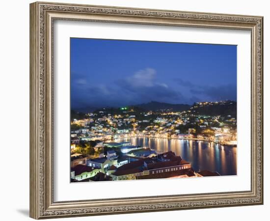 Harbour and Town Houses, St. George's, Grenada, Windward Islands, West Indies, Caribbean-Christian Kober-Framed Photographic Print