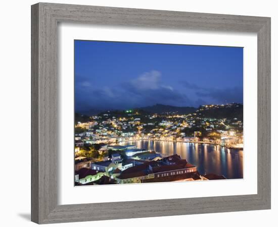 Harbour and Town Houses, St. George's, Grenada, Windward Islands, West Indies, Caribbean-Christian Kober-Framed Photographic Print