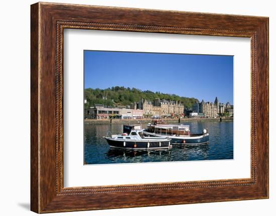 Harbour and Waterfront, Oban, Argyll, Strathclyde, Scotland, United Kingdom-Geoff Renner-Framed Photographic Print