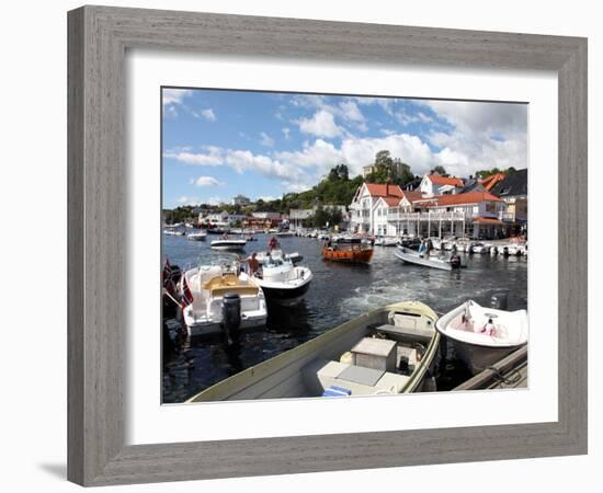 Harbour Approaches, Kragero, Telemark, South Norway, Norway, Scandinavia, Europe-David Lomax-Framed Photographic Print