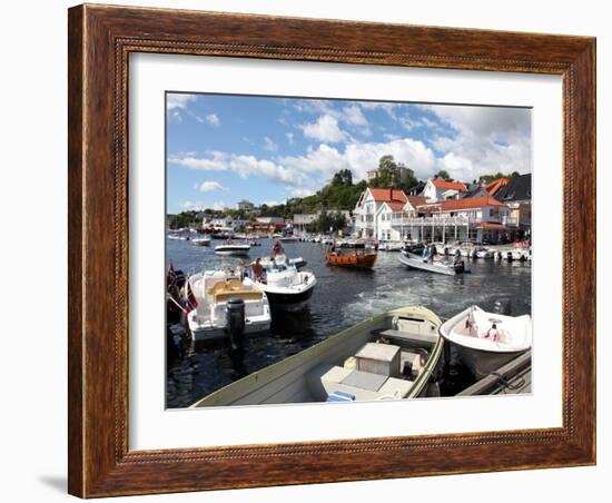 Harbour Approaches, Kragero, Telemark, South Norway, Norway, Scandinavia, Europe-David Lomax-Framed Photographic Print