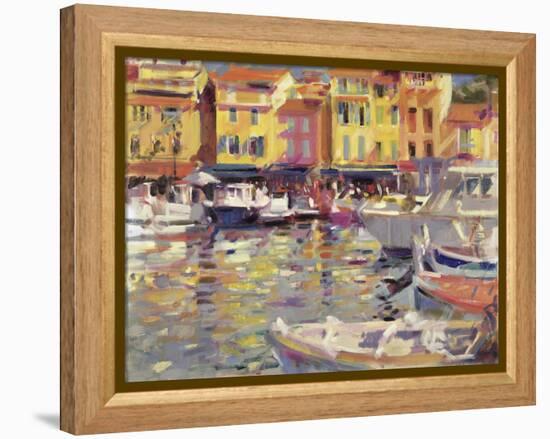 Harbour at Cassis-Peter Graham-Framed Premier Image Canvas