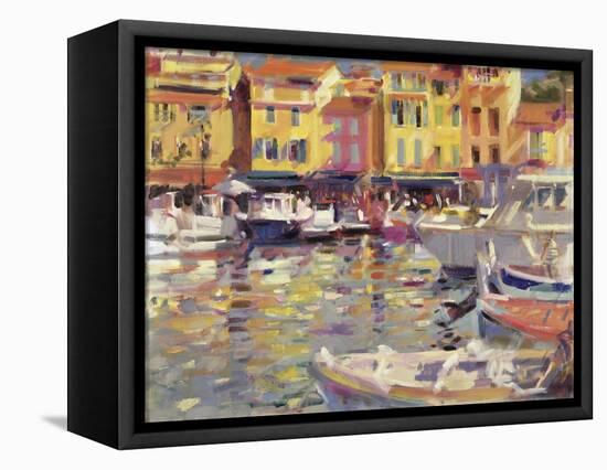 Harbour at Cassis-Peter Graham-Framed Premier Image Canvas