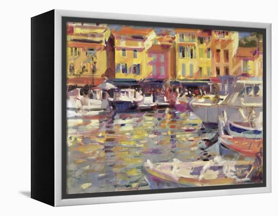 Harbour at Cassis-Peter Graham-Framed Premier Image Canvas