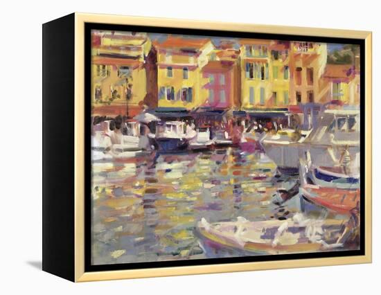 Harbour at Cassis-Peter Graham-Framed Premier Image Canvas