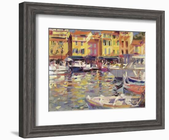 Harbour at Cassis-Peter Graham-Framed Giclee Print