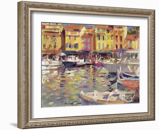 Harbour at Cassis-Peter Graham-Framed Giclee Print