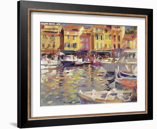 Harbour at Cassis-Peter Graham-Framed Giclee Print