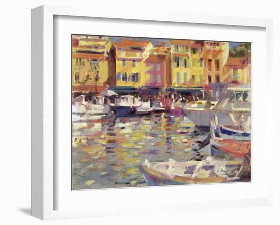 Harbour at Cassis-Peter Graham-Framed Giclee Print