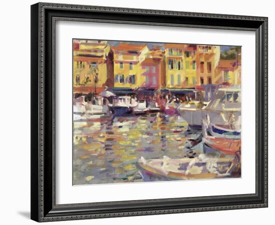 Harbour at Cassis-Peter Graham-Framed Giclee Print