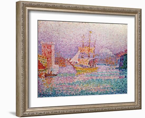 Harbour at Marseilles, circa 1906-Paul Signac-Framed Giclee Print