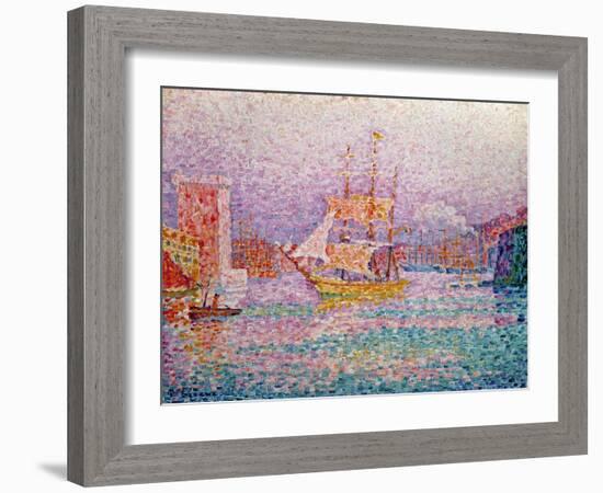 Harbour at Marseilles, circa 1906-Paul Signac-Framed Giclee Print