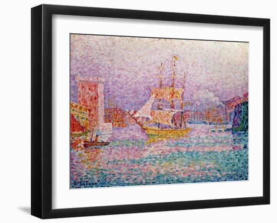 Harbour at Marseilles, circa 1906-Paul Signac-Framed Giclee Print