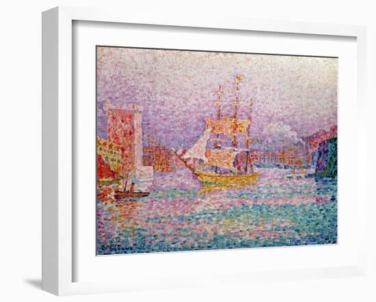 Harbour at Marseilles, circa 1906-Paul Signac-Framed Giclee Print