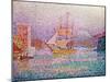 Harbour at Marseilles, circa 1906-Paul Signac-Mounted Giclee Print