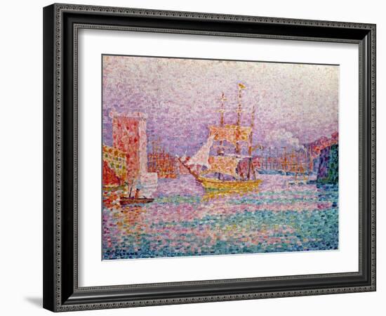 Harbour at Marseilles, circa 1906-Paul Signac-Framed Giclee Print