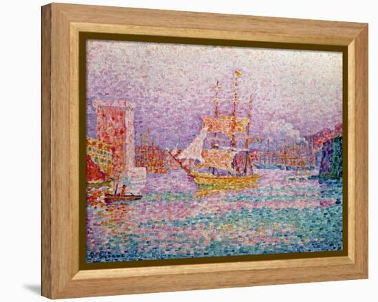 Harbour at Marseilles, circa 1906-Paul Signac-Framed Premier Image Canvas