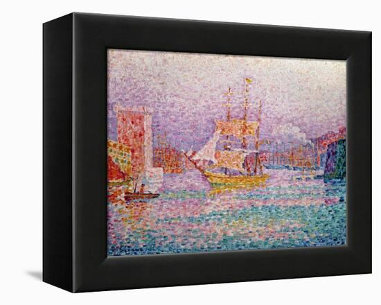 Harbour at Marseilles, circa 1906-Paul Signac-Framed Premier Image Canvas