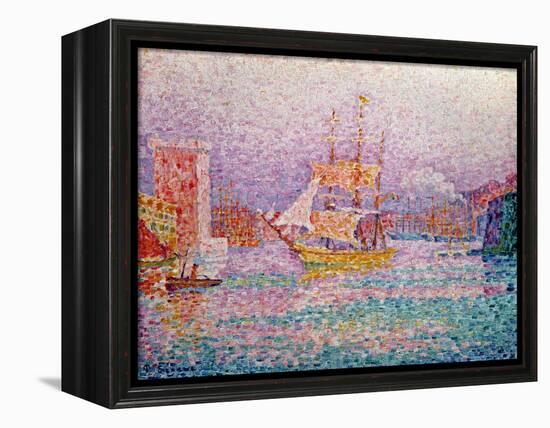 Harbour at Marseilles, circa 1906-Paul Signac-Framed Premier Image Canvas