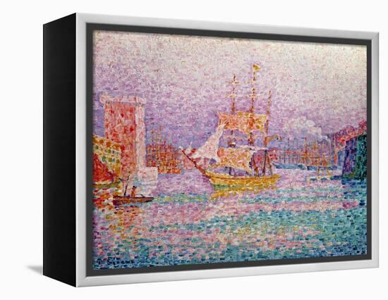 Harbour at Marseilles, circa 1906-Paul Signac-Framed Premier Image Canvas