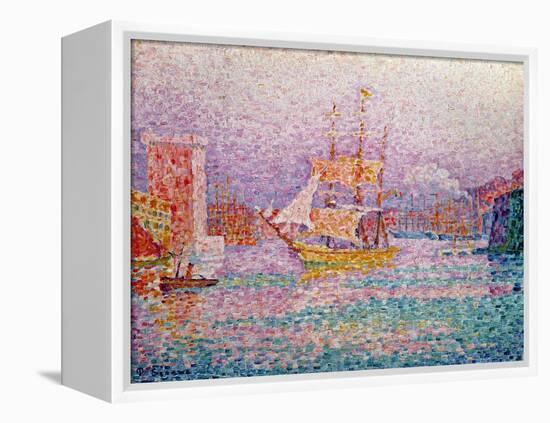 Harbour at Marseilles, circa 1906-Paul Signac-Framed Premier Image Canvas