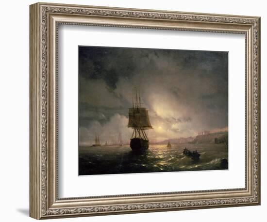 Harbour at Odessa on the Black Sea, 1852-Ivan Konstantinovich Aivazovsky-Framed Giclee Print