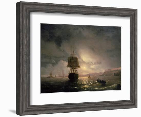 Harbour at Odessa on the Black Sea, 1852-Ivan Konstantinovich Aivazovsky-Framed Giclee Print